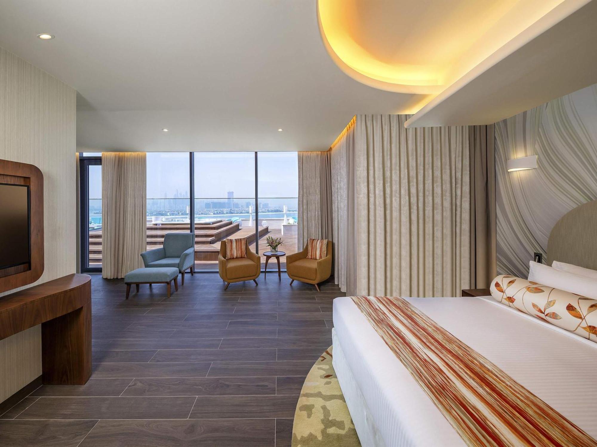 Suíte King Penthouse com Terraço no Último Piso e Vista Mar Palm - Acesso ao Club Lounge/Praia