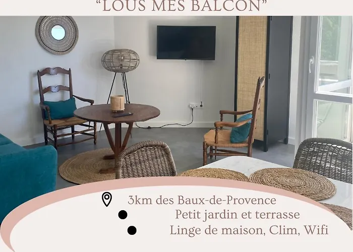 "Lou Mes" Les Baux Balcon