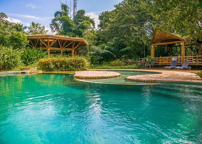 Pousada com piscina: Banana Bamboo Ecolodge